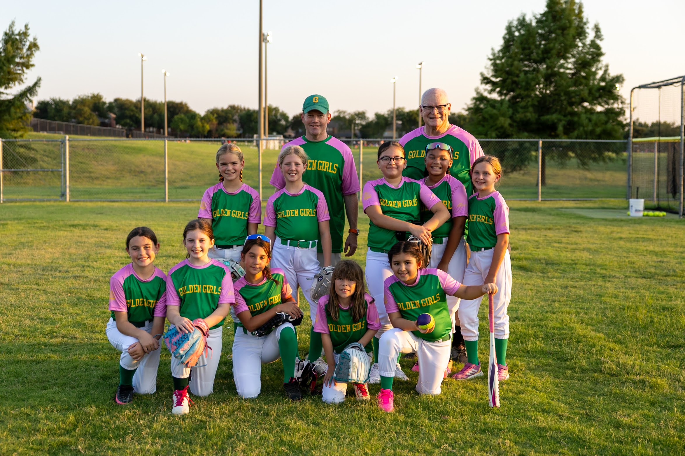 Golden Girls softball team group photo